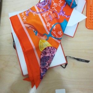 Hermès triangle scarf